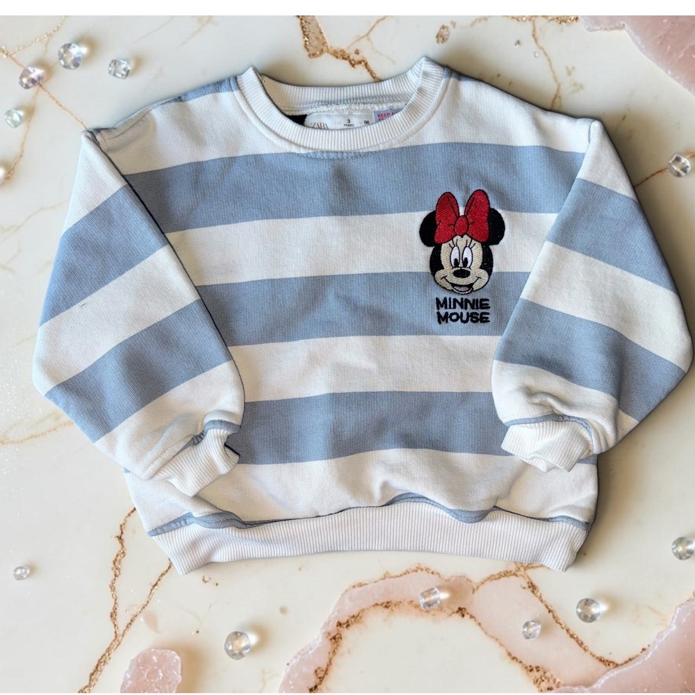 Zara - Kids Disney Minnie Mouse Sweatshirt - Size: 3 Years